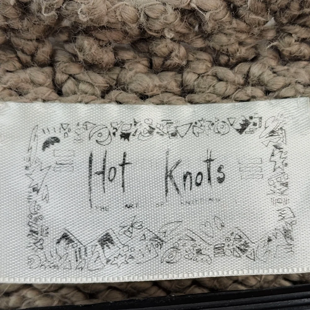 Hot Knots Women's Knit Lace Trim Cardigan